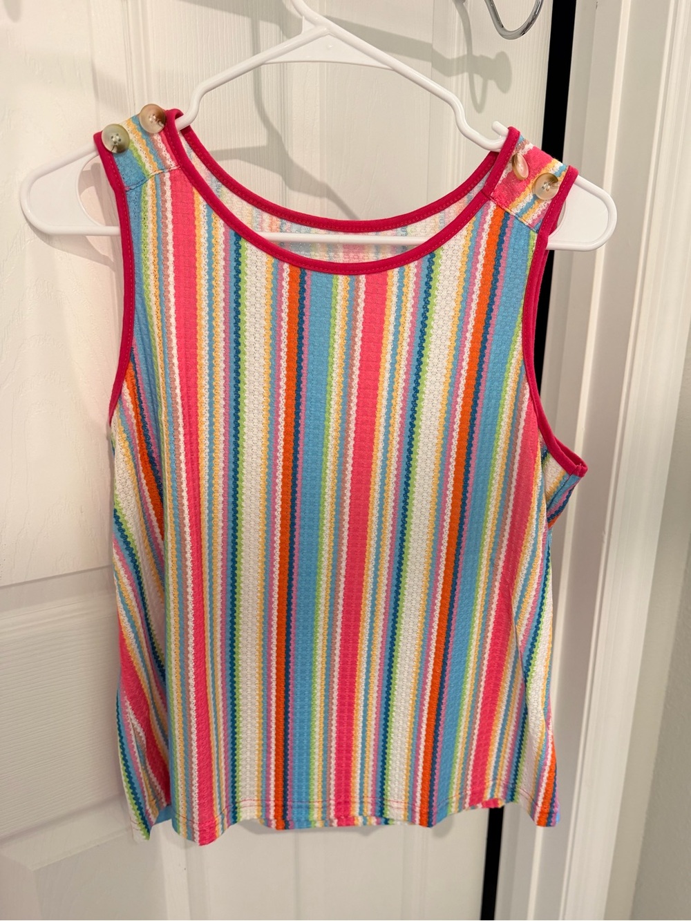 Striped Knit Tank Top - Multicolor - Picture 2 of 4